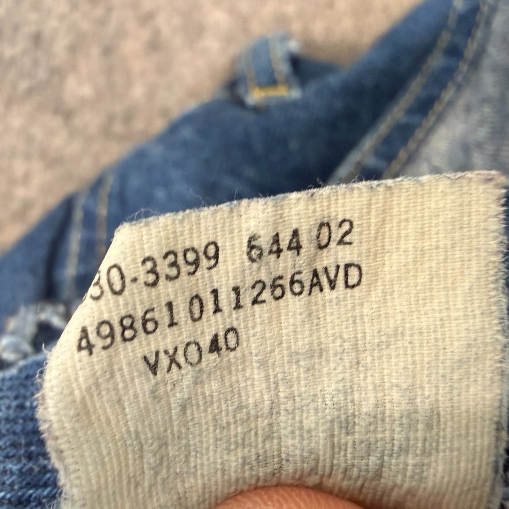 Vintage Lee Denim Bib Overalls Womens 7/8 Blue Denim Tapered USA 80s 90s - Picture 16 of 16